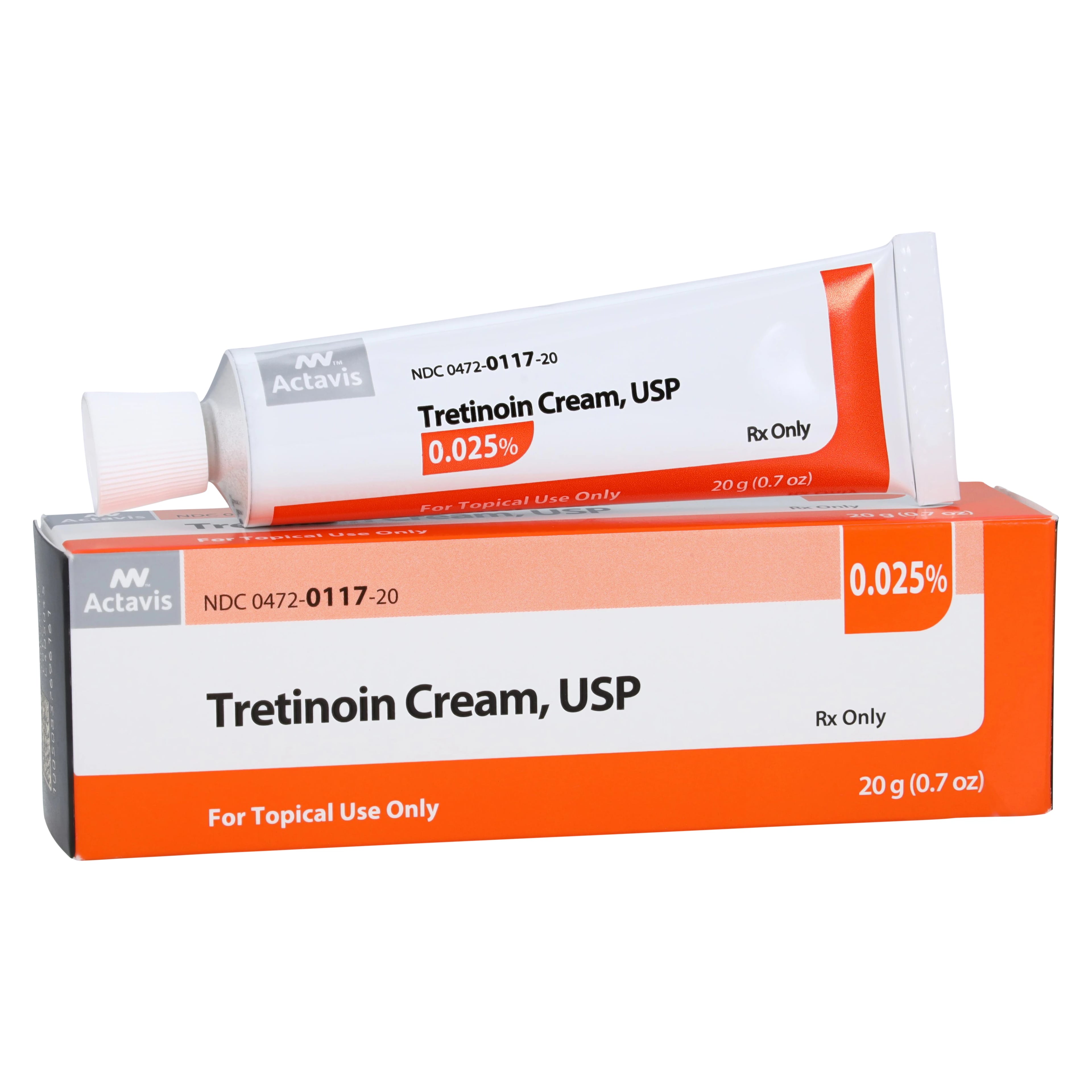 Tretinoin Cream 0.025%, 20g Tube, Teva Pharmaceuticals