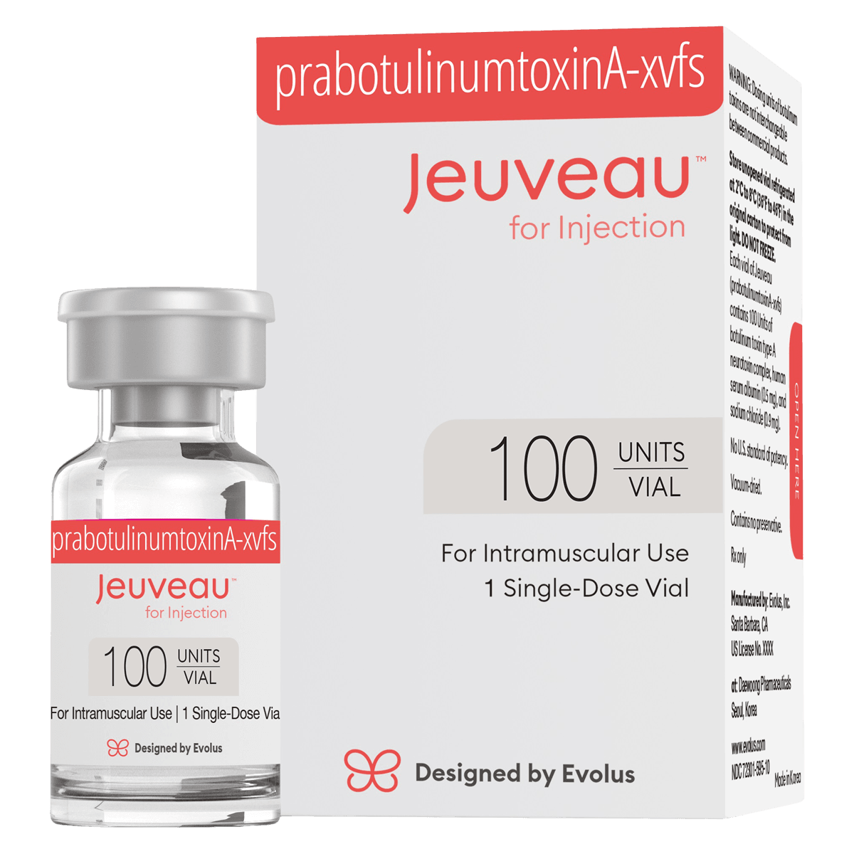 Jeuveau Injection 100U/Vial, Single Dose Vial (SDV)