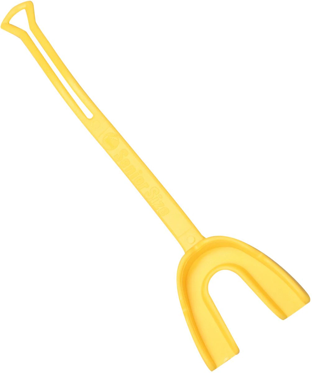 Cramer Products Mouth Guard Senior with Strap, Yellow, Adult 9+, Each