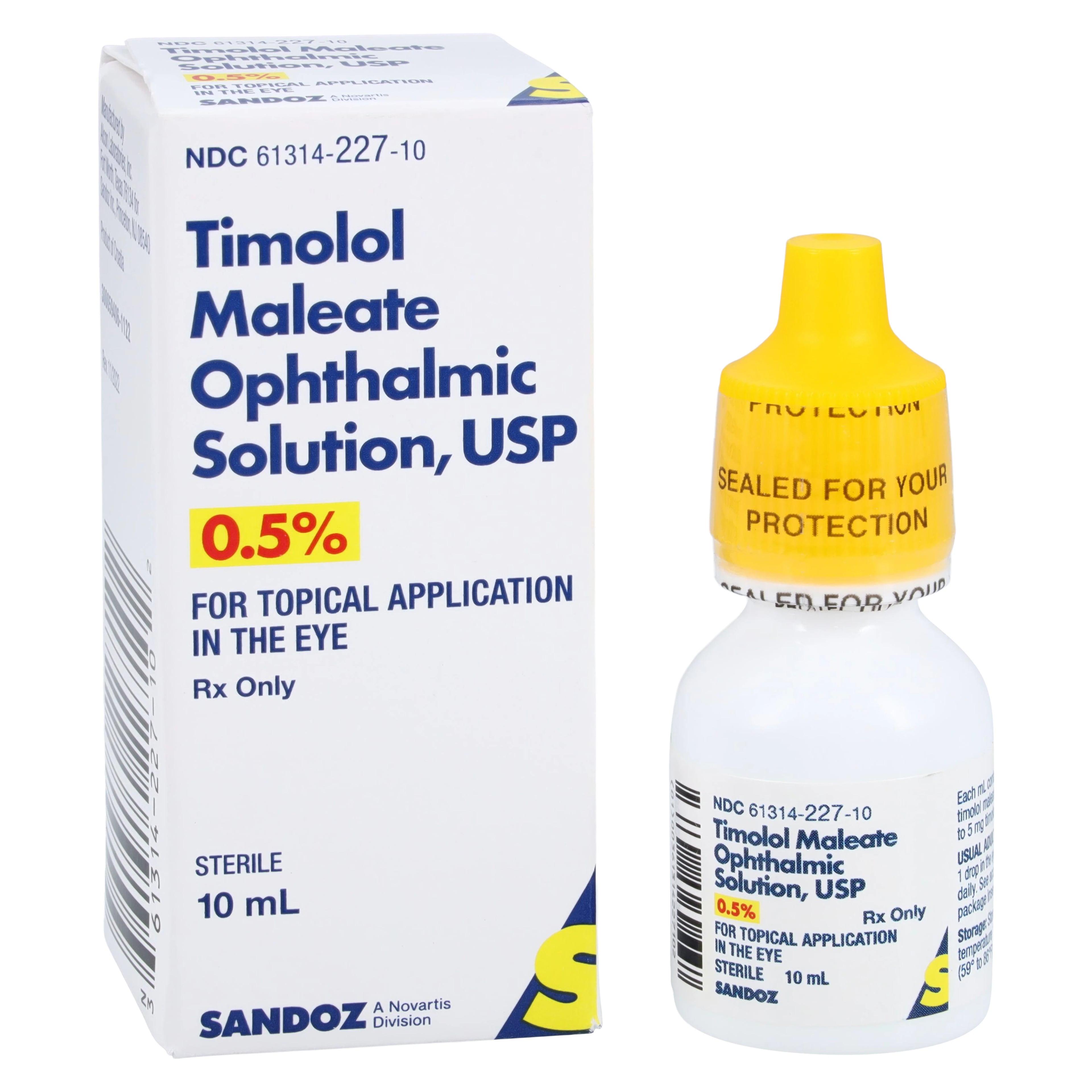 Timolol Maleate Ophthalmic Solution 0.5%, 10 mL Bottle (Sandoz)