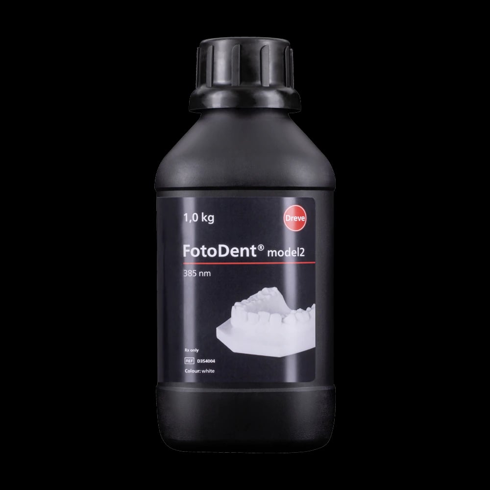 Dreve FotoDent model2 White 385nm 3D Printing Resin, 1.0 kg Bottle