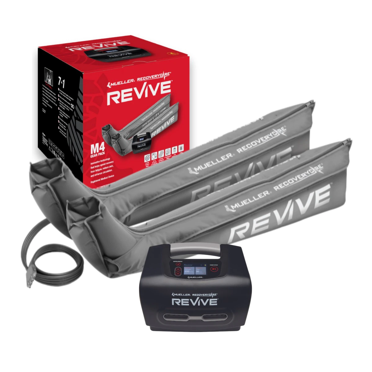 Mueller Revive Compression Gear Pack Full Leg B (Gray)