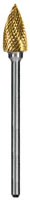 Dedeco Goldies Carbide Bur 63-B/XF, Fine Cut, Titanium Nitride Coated, HP (2.35mm Shank), 1/Pk
