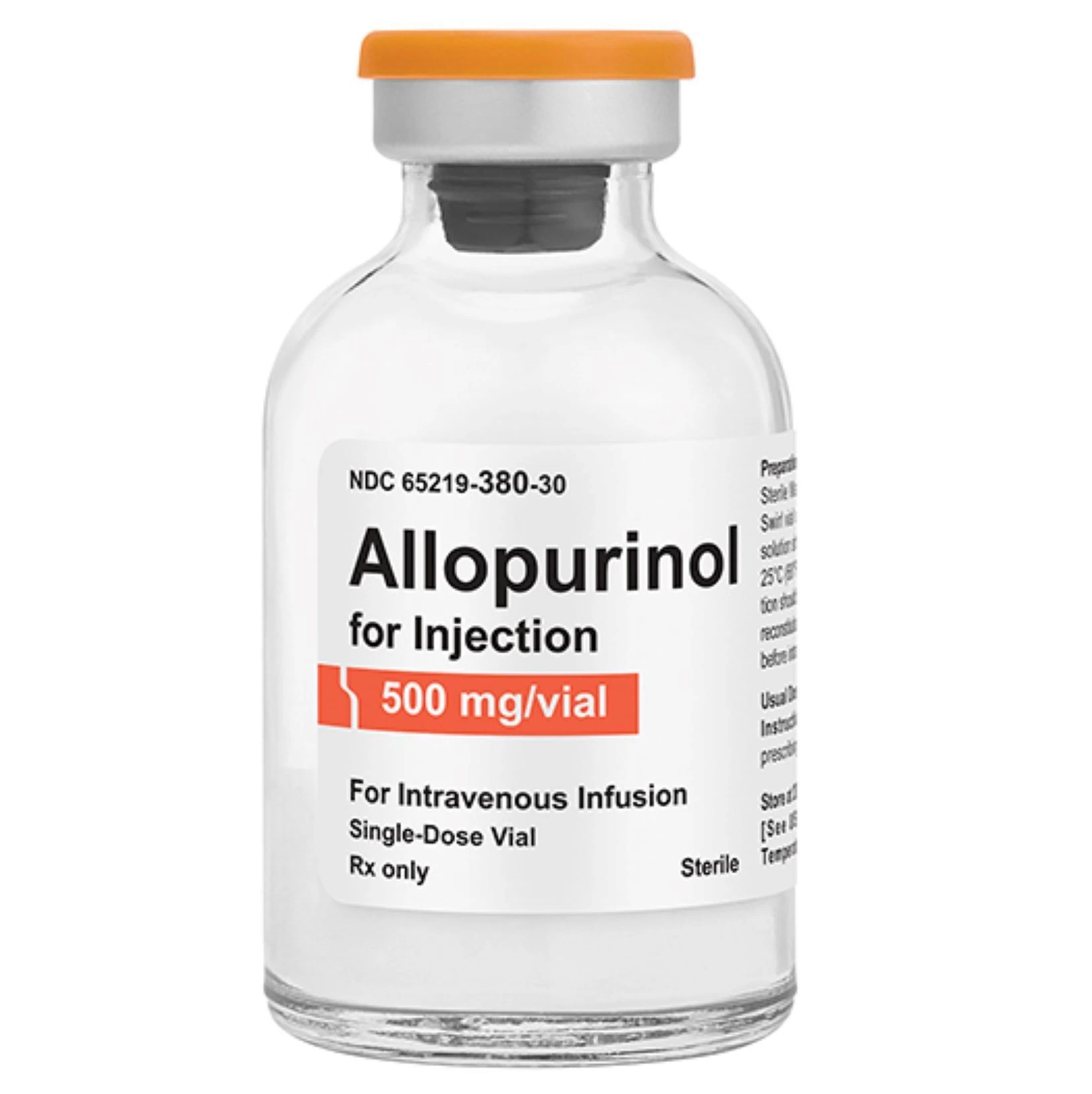Allopurinol Injection 500 mg Powder for Injection, Single-Dose Vial, 30 mL, Fresenius Kabi