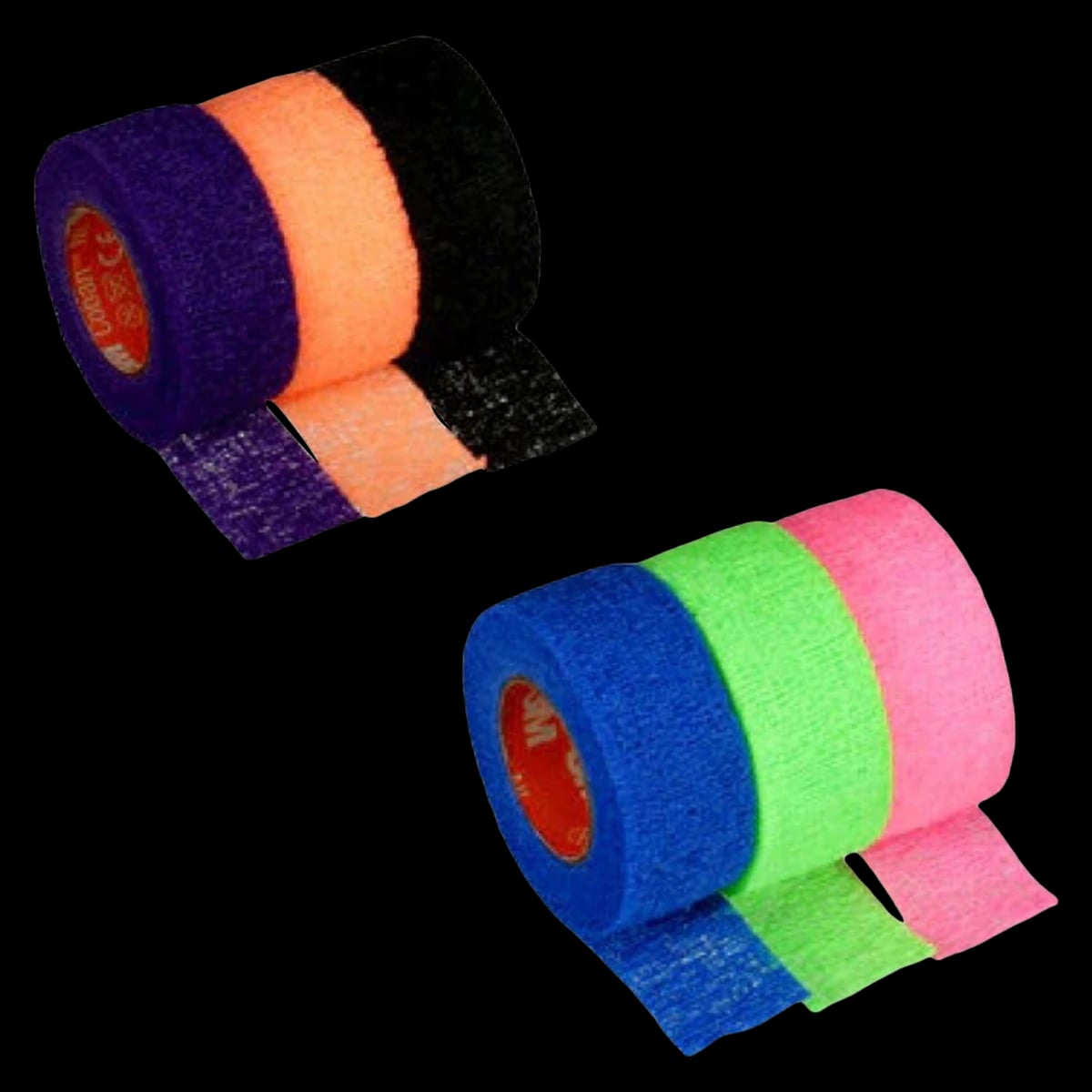 3M Coban LF Self-Adherent Wrap Bandage, 1" x 5 yd, Orange, Non-Sterile, 72/Case