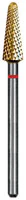Dedeco Euro Goldies Carbide Bur, Fine Crosscut, HP, #G079EF, 4.5 mm Diameter, Titanium Nitride Coated, 1/Pk