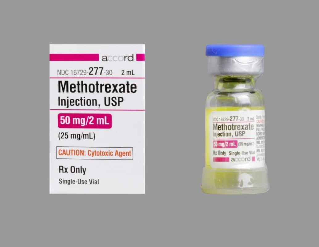 Methotrexate Sodium Injection, 25mg/mL, Preservative Free, Single Dose Vial, 2mL