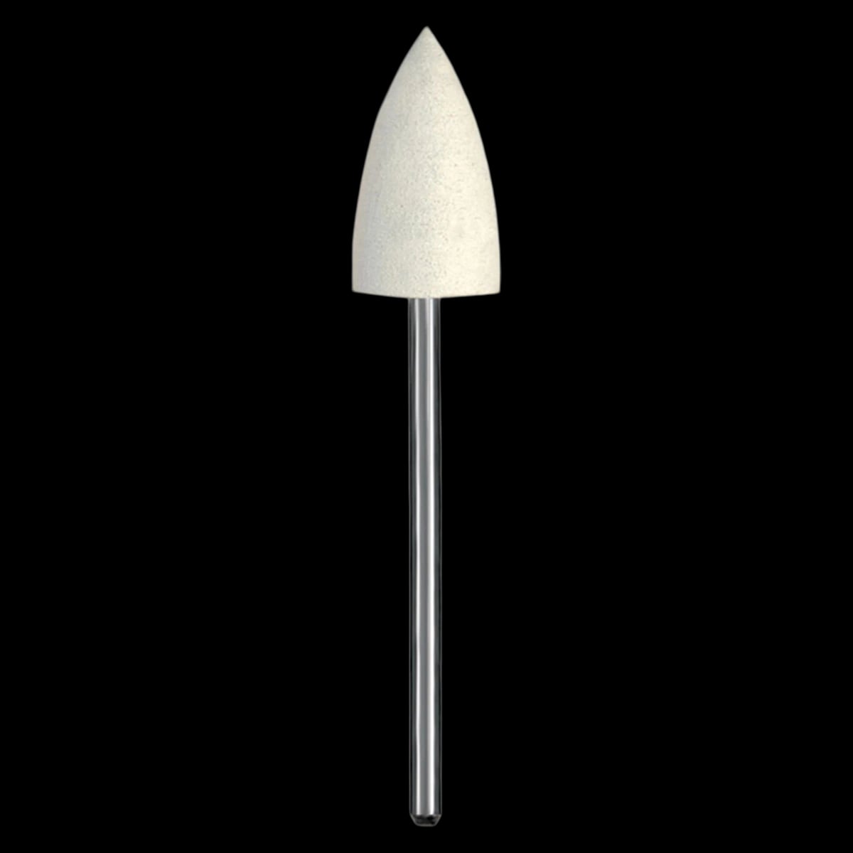 Dedeco Classic Rubber Polisher, Jumbo, White, Shape D, Ultra Fine, HP 3/32" Shank, 5/Pkg