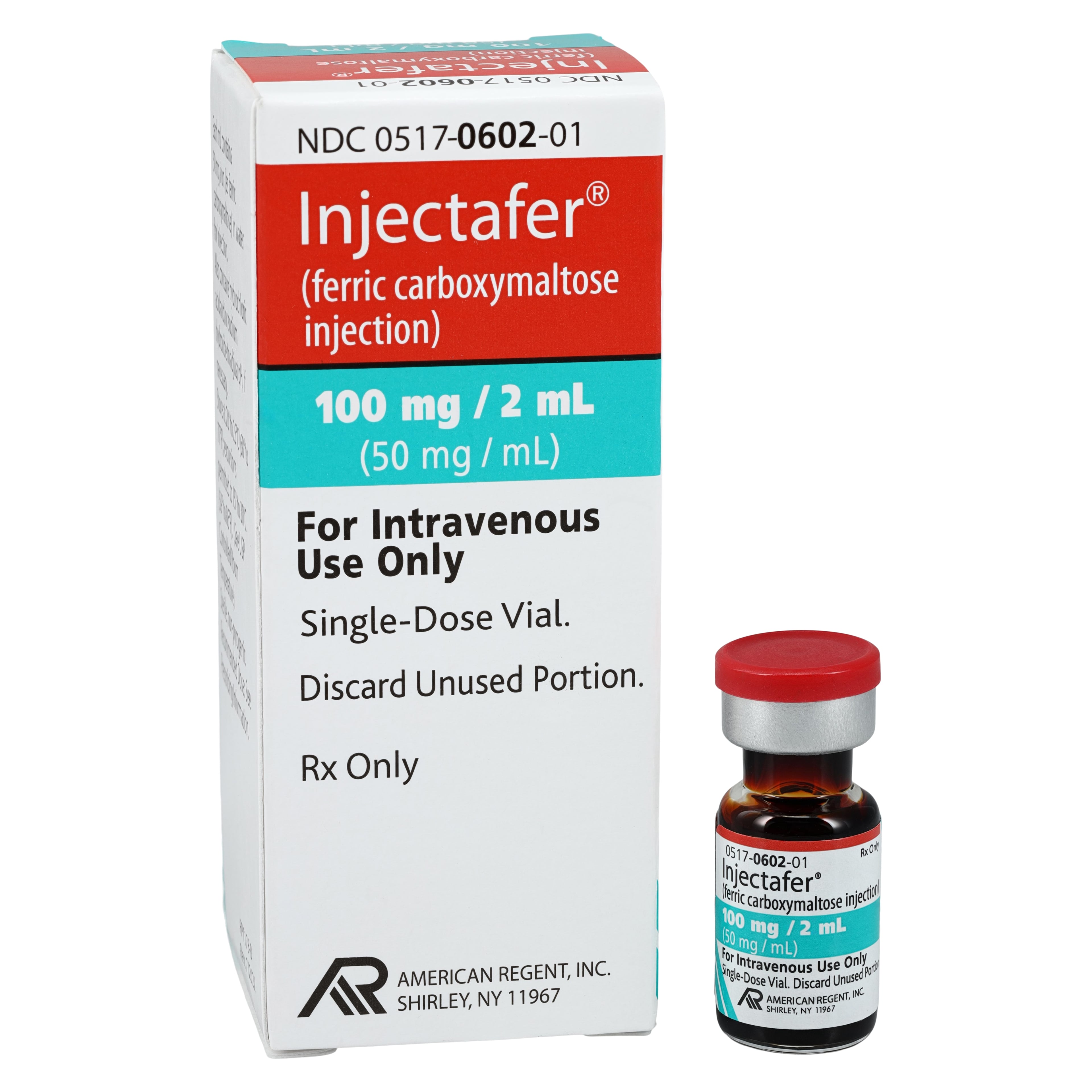 Injectafer Injection 50mg/mL SDV 2mL Each, 01KT0J0ACK8V6Z8BHPM6GJ0JP8