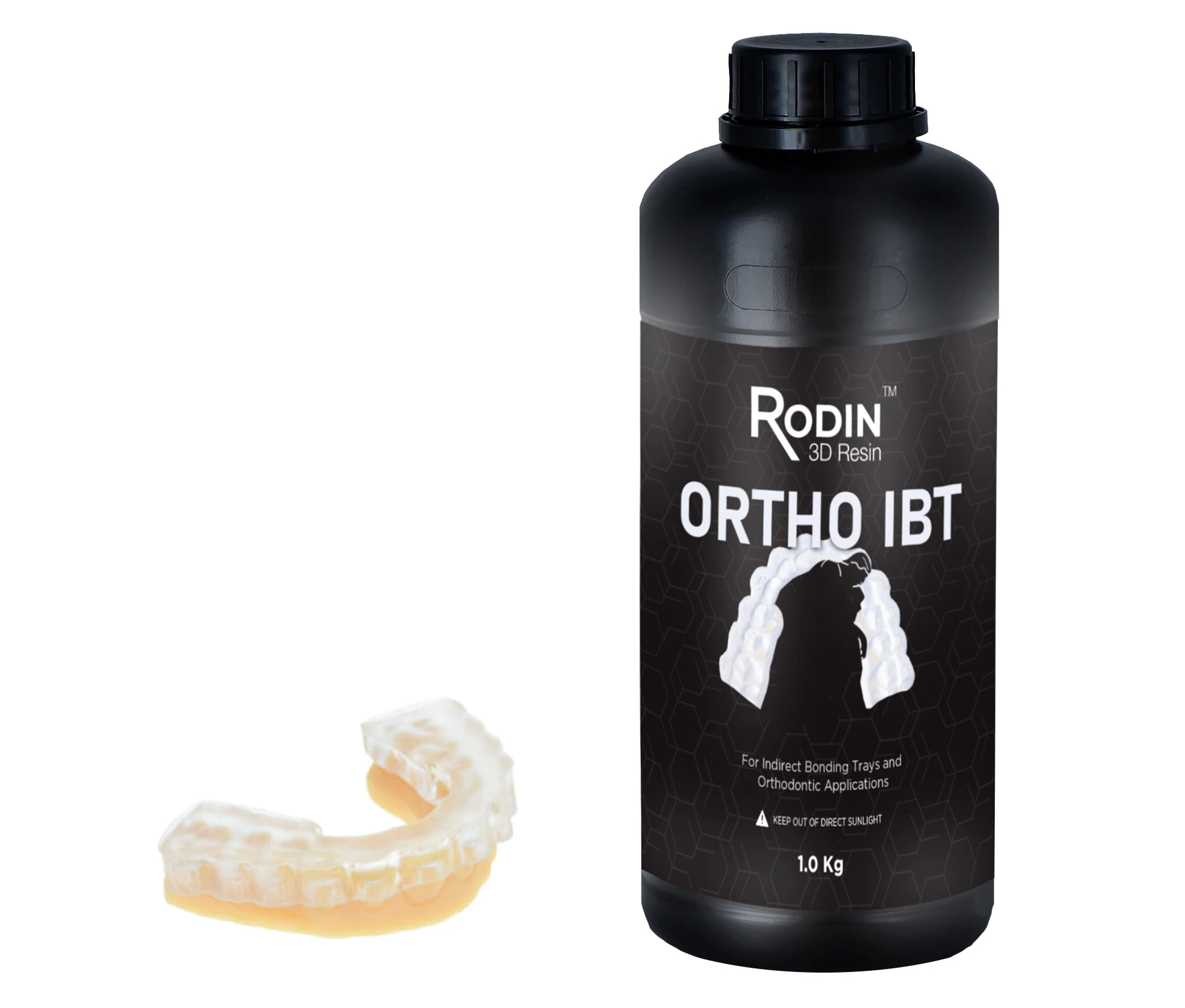 Rodin Ortho IBT 3D Resin, Indirect Bonding Tray Material, 1 kg Bottle, 3DR-OIBTF