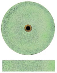 Dedeco Koolies No Heat Grinding Wheels, Green #4 Fine, Silicon Carbide, 7/8" x 3/16", 50/Box