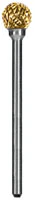 Dedeco Goldies Carbide Bur 52-D/XC, Coarse Cut, Titanium Nitride Coated, HP (2.35mm Shank), 1/Pk