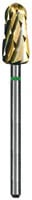Dedeco Euro Carbide Goldies® Crosscut Carbide Bur, Coarse Crosscut, HP, #G351SG, 6.0 mm Diameter, 1/Pkg