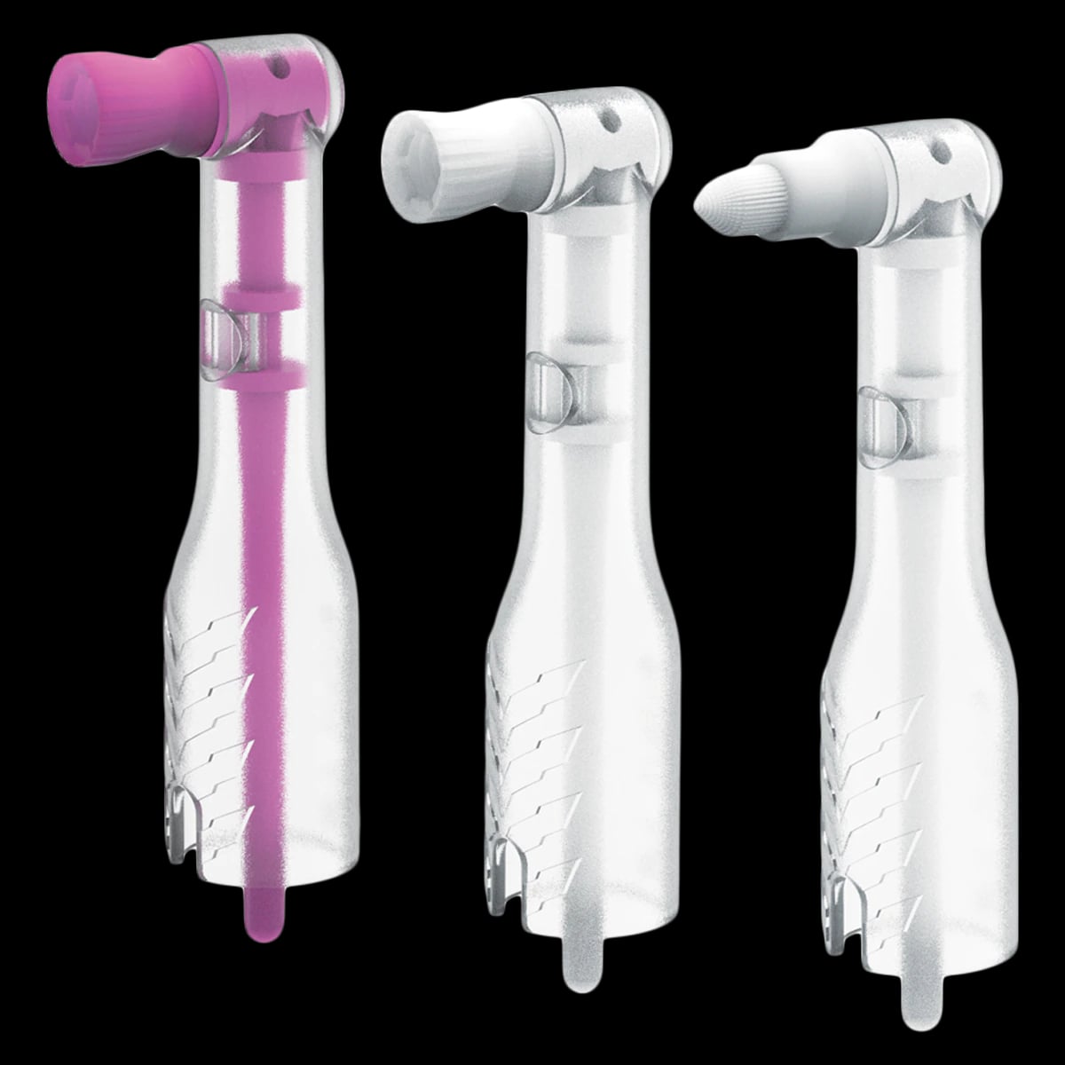 Oscillating AntiSplatr™ Mini Disposable Prophy Angle, Soft Cup, Pink, 100/Box, ASMS-100