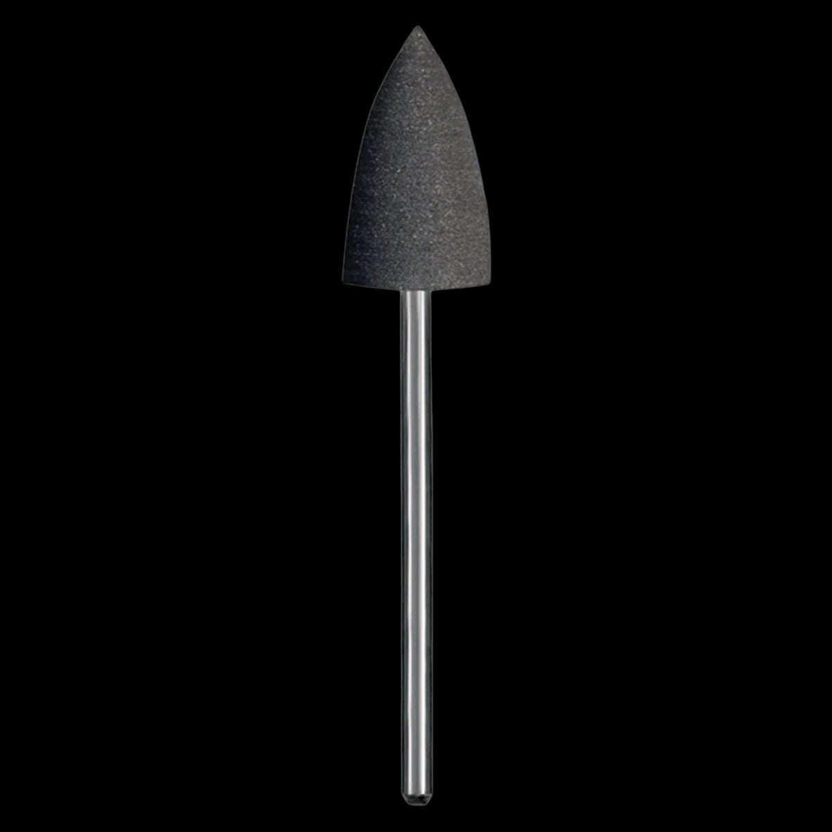 Dedeco Classic Rubber Polisher, Jumbo, Black, Hard Grit, Shape D, HP 3/32" Shank, 5/Pkg, #5264