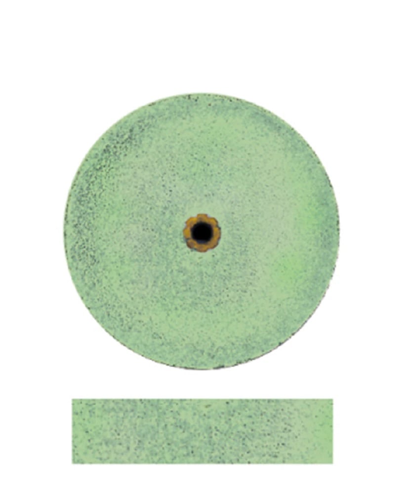 Dedeco Koolies Green #7 Fine Grinding Wheel, 3/4" x 3/16", Silicon Carbide, Box of 50