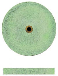 Dedeco Koolies No Heat Grinding Wheels, Green #9, Fine Silicon Carbide, 3/4" x 3/32", 50/Box