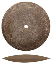 Dedeco Classic Knife-Edge Rubber Wheels, Brown Aluminum Oxide, Extra Long-Lasting, 7/8" (22.2 mm), 100/Bx, #4983