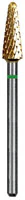 Euro Carbide Goldies® Crosscut – HP, Coarse Crosscut, 4.5 mm Diameter, Titanium Nitride Coated, G079SG