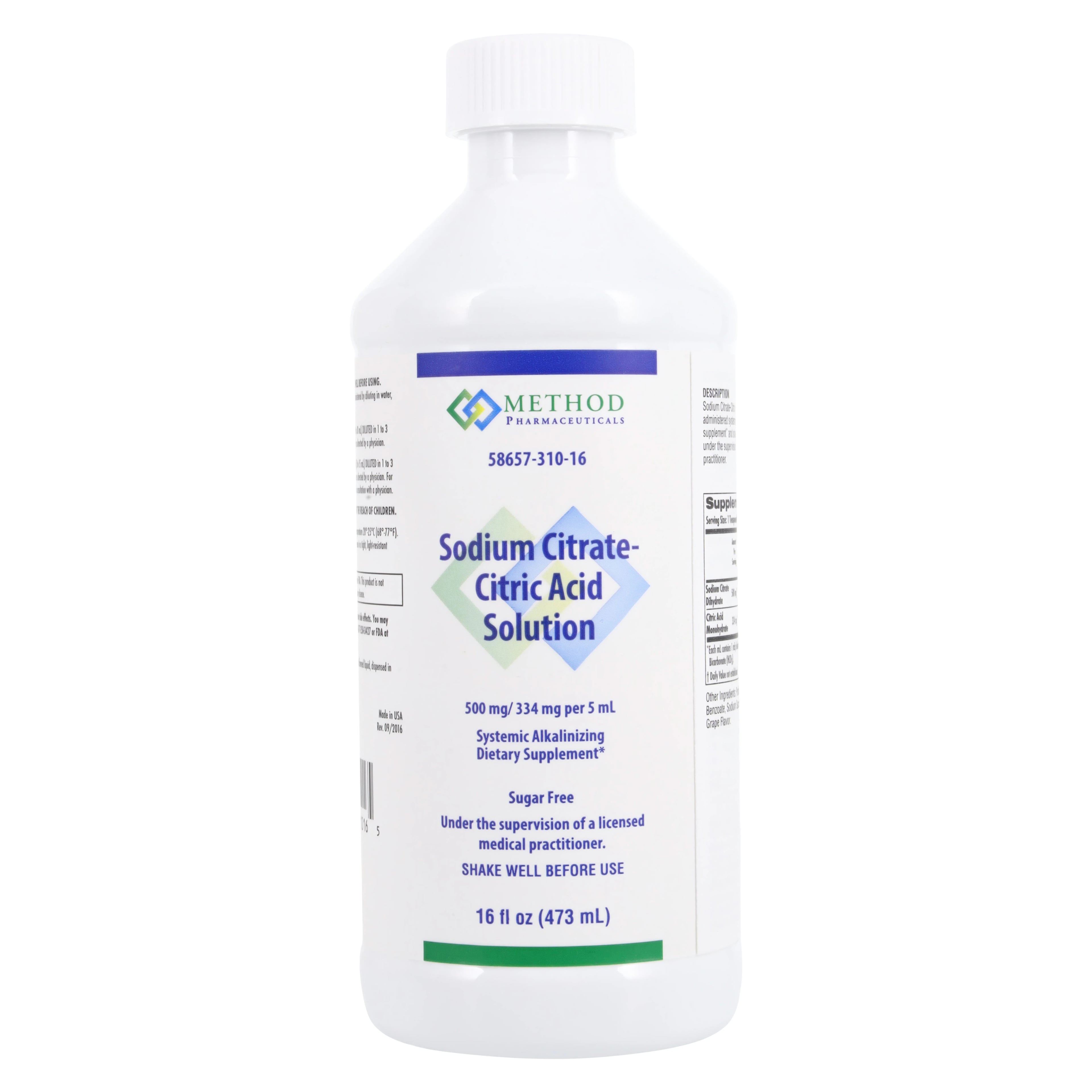 Sodium Citrate/Citric Acid Solution, 473 mL/Bottle