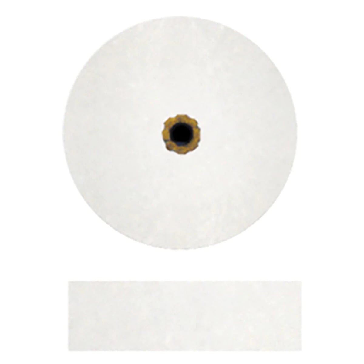 Dedeco Koolies® White Grinding Wheel, Shape #10, Fine (Aluminum Oxide), 5/8" x 3/16", 50/Box