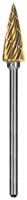 Dedeco Goldies Carbide Bur, HP, Regular Cross Cut, No. 82-T, 3/32" (2.35mm) Shank, 1/Pk, 8002