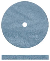 Dedeco Blue Classic Rubber Wheel, Square-Edge, Hi-Glaze, 5/8" x 1/16", 100/Box, 5024