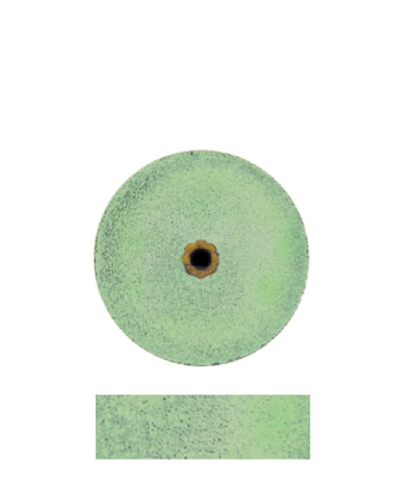 Dedeco Koolies® Green Grinding Wheel, #10, Fine (Silicon Carbide), 5/8" x 3/16", 50/Box
