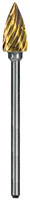 Dedeco Goldies® Carbide Bur, 63-B, Regular Cut, Handpiece, Titanium Nitride Coated, 1/Pk, 8003