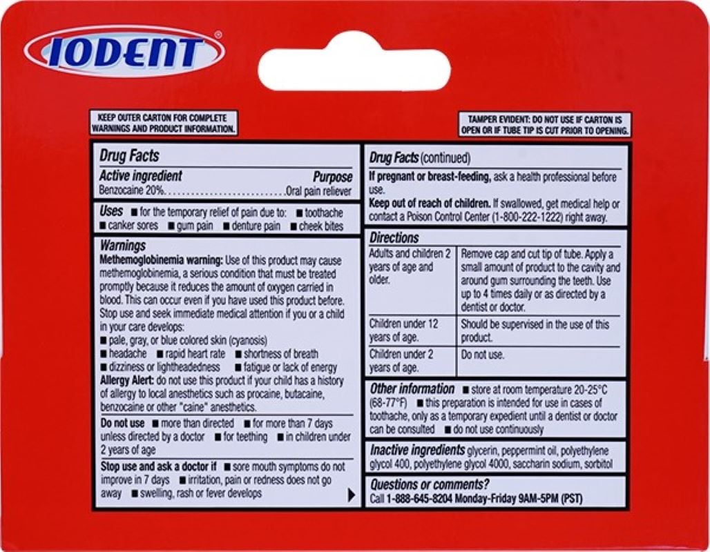 First Aid Research Oral Gel Anesthetic, 0.5 oz Bottle