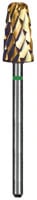 Dedeco Euro Goldies® Carbide Bur, Coarse Crosscut, HP, #G251SG, 6.0 mm Diameter, Titanium Nitride Coated, 1/Pkg