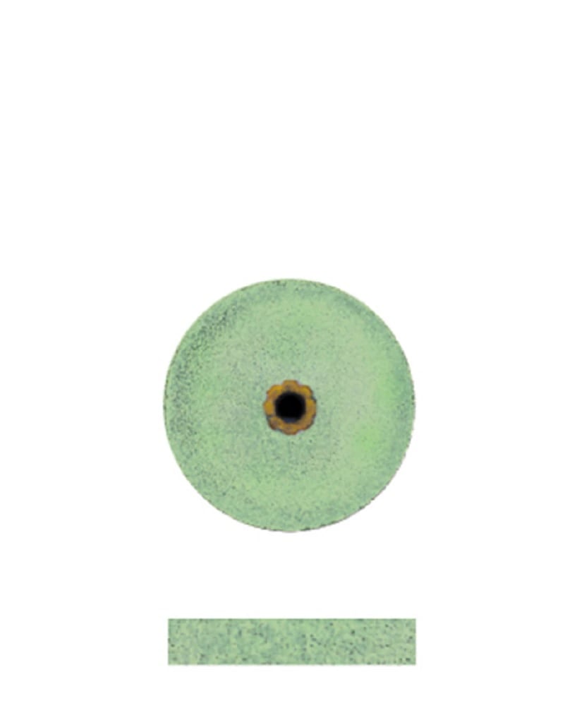 Dedeco Koolies Green #15 Fine Grinding Wheel, 1/2" x 3/32", 50/Box