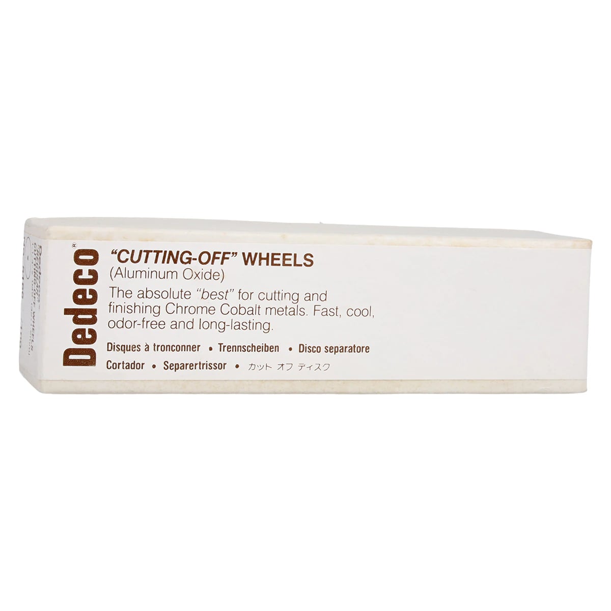 Dedeco Brown Cutting-Off Wheels, 1-1/4" x .049", Aluminum Oxide, 100/Box, 5166