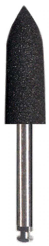 Dedeco Classic Midget Rubber Polisher, #15 Black, Hard, Right Angle (RA), 3/32" (2.35mm) Shank, 12/Box
