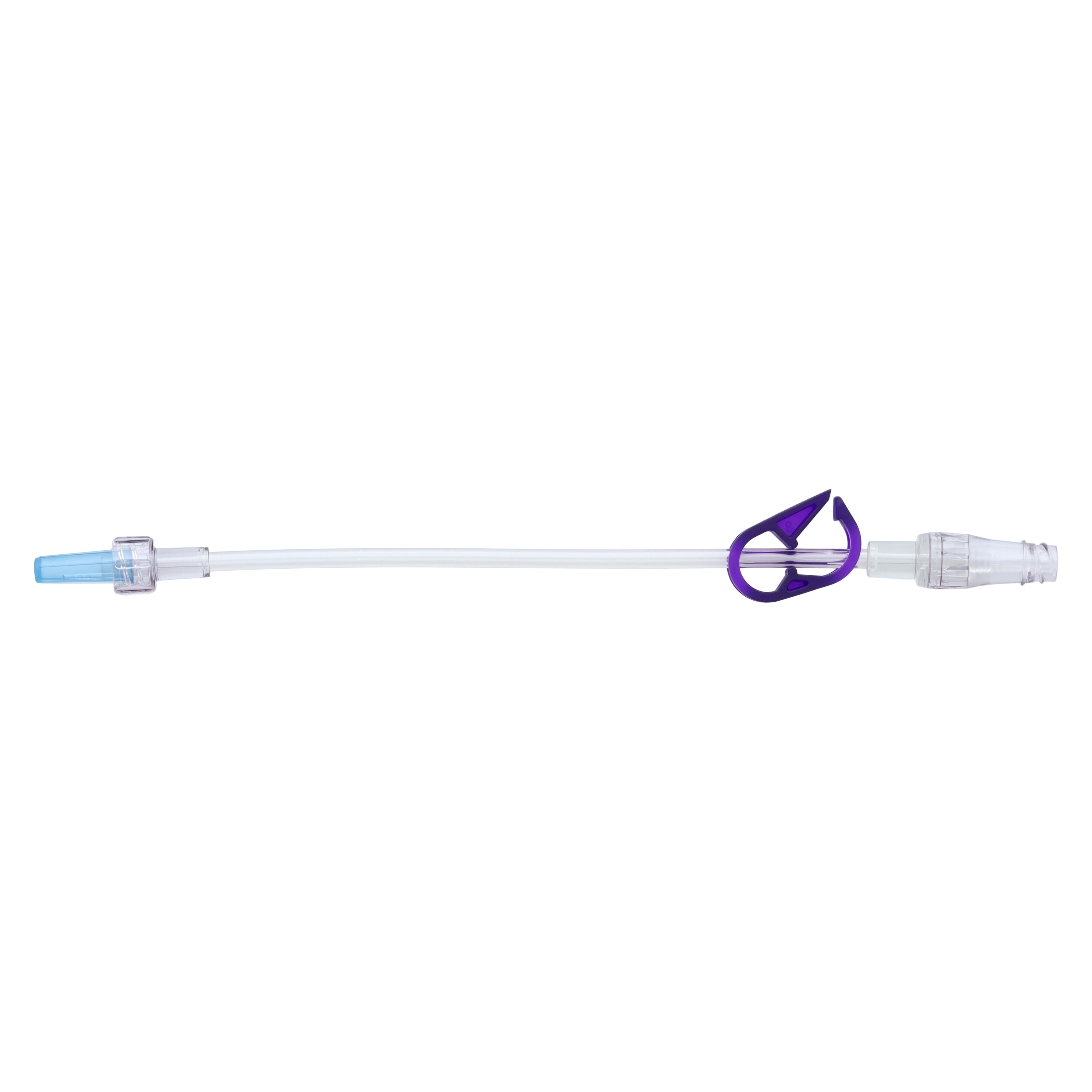 ICU Medical Small Bore Extension Set with MicroClave Clear Connector, Luer Lock, 7", Priming Volume 0.39 mL, DEHP-Free, Sterile, 50/Case