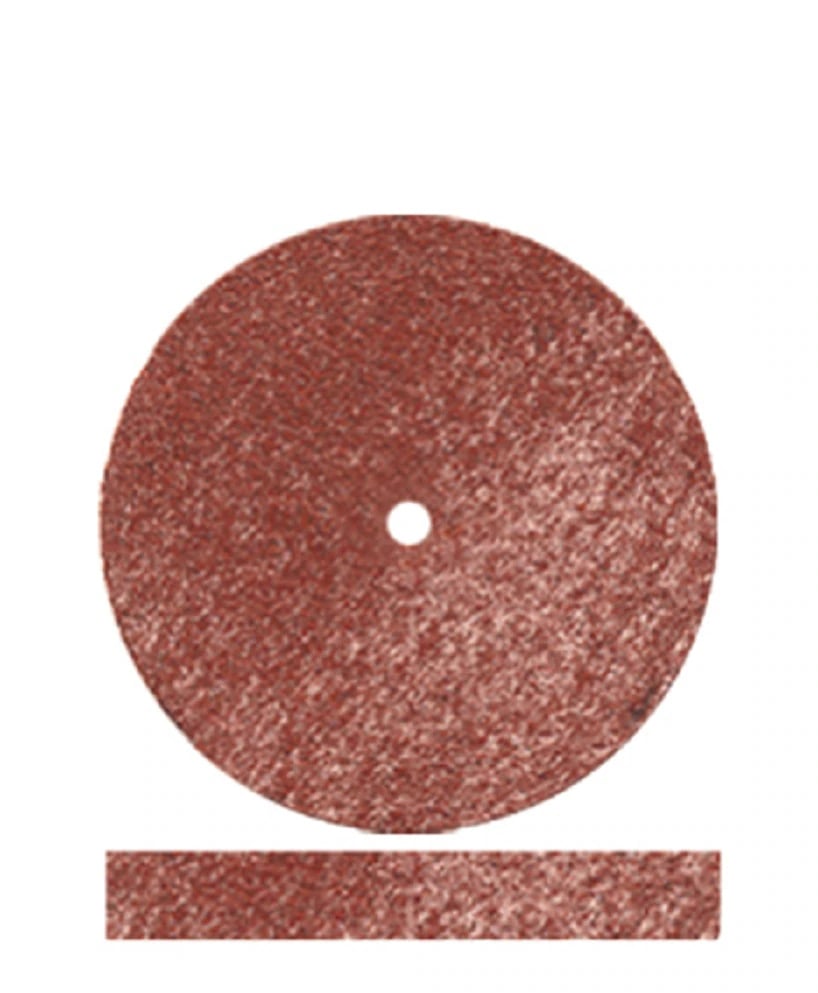 Dedeco Red Flexies Classic Rubber Polishing Wheel, Fine, Square-Edge, 7/8" x 1/8", 100/Box, 5007