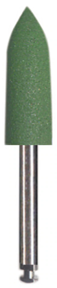 Dedeco Classic Midget Polishers, RA, Shape #15, Green, Coarse, 12/Box