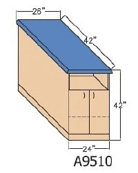 Restoramed Proteam Taping Table Module Front, 450 lb Capacity
