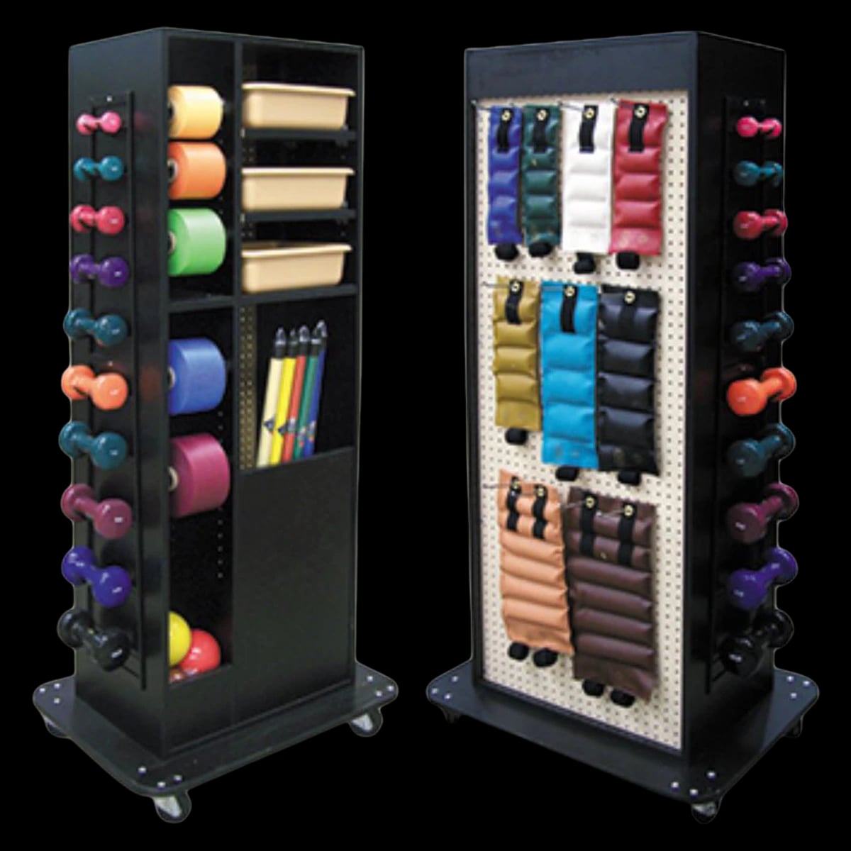 Weight Rack Compact with Access, Laminate Black, Restoramed LLC