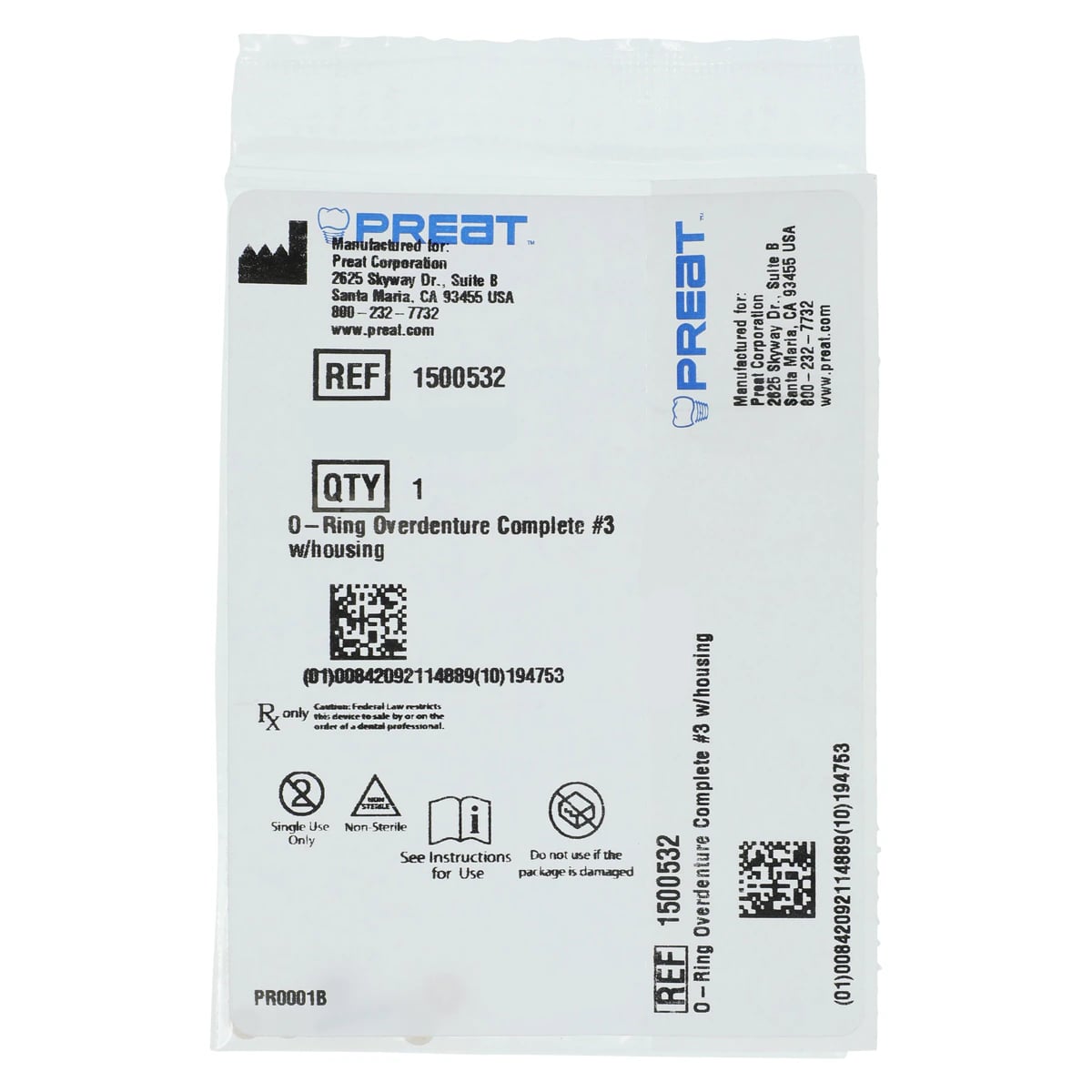 OSO Attachment Overdenture Kit, Preat Corporation