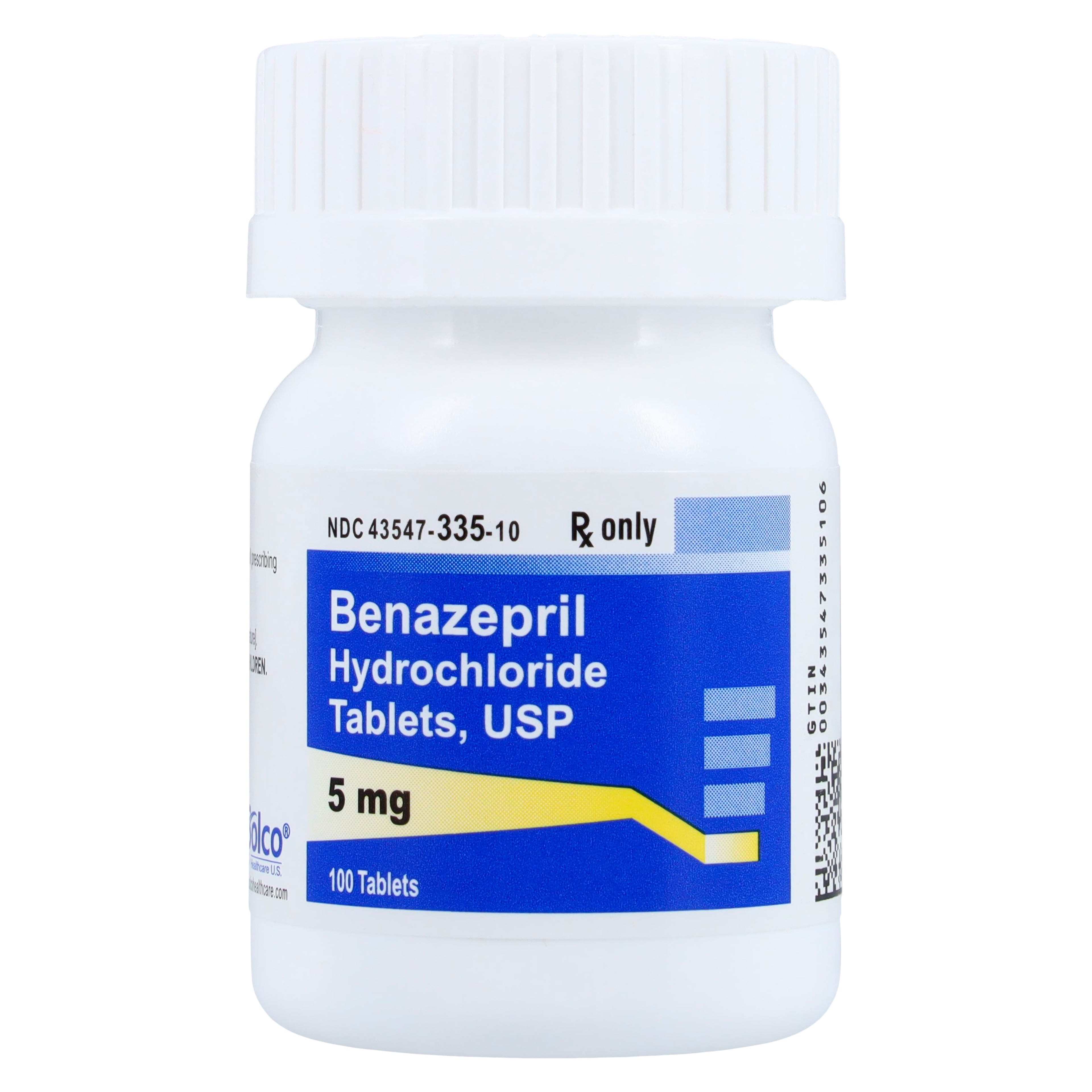Benazepril HCl Tablets, 5mg, 100/Bottle
