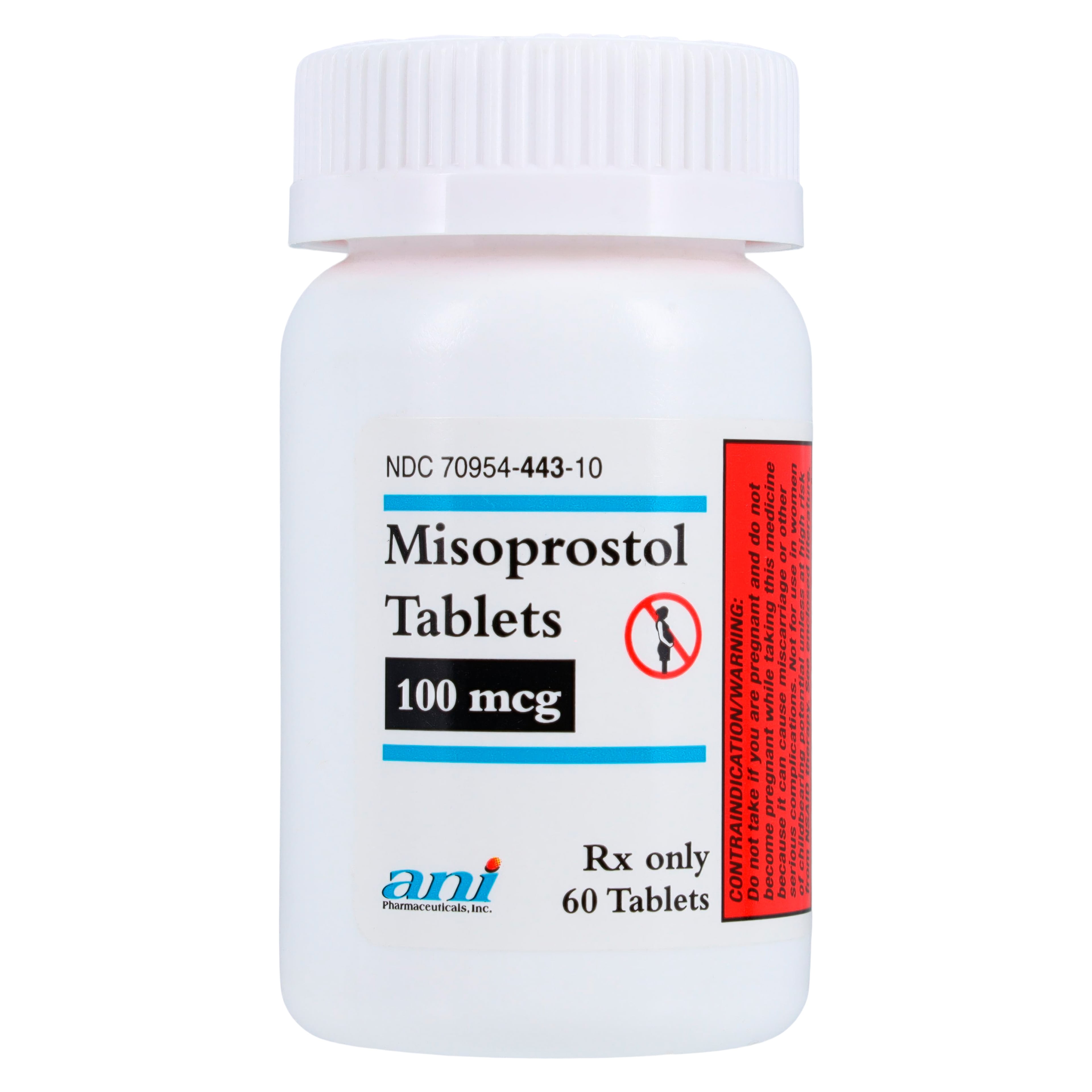 Misoprostol Tablets 100 mcg, 60 Count Bottle (Novitium Pharma)