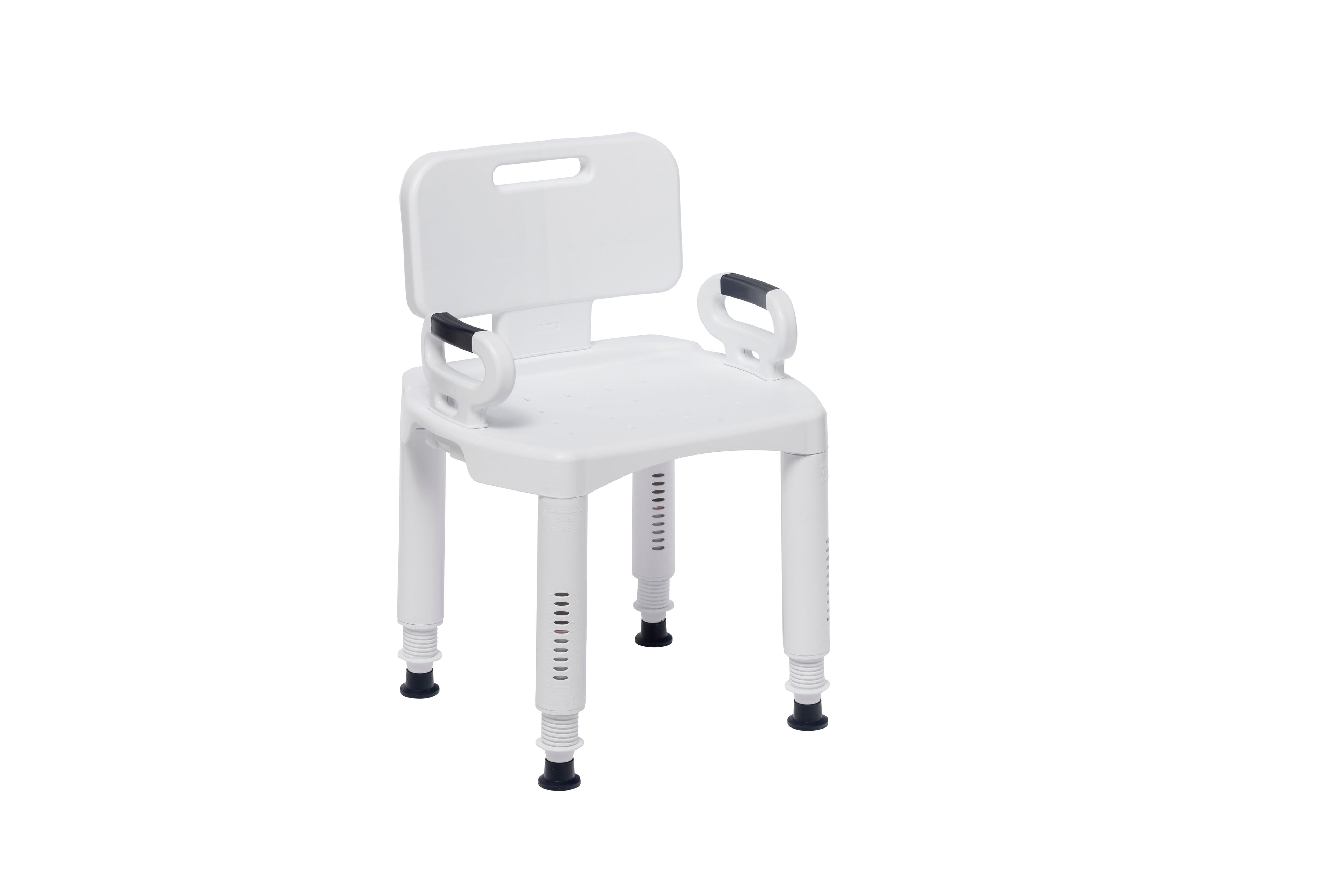 Drive Medical Premium Shower Chair with Back and Arms, 350 lb Capacity