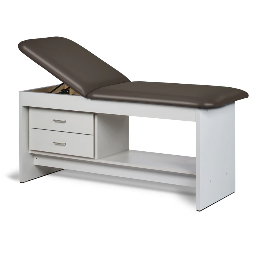 Clinton Industries Panel Leg Series Treatment Table, Gray, 500 lb Capacity