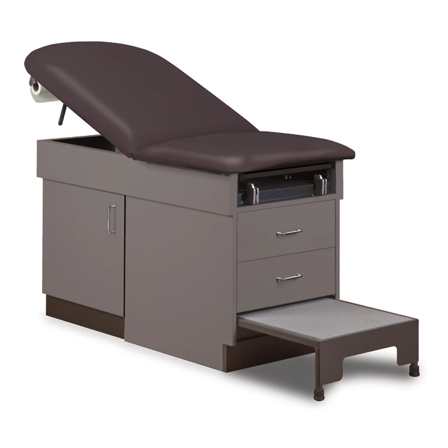 Clinton Industries Family Practice Table, Slate Gray/Black, 400 lb Capacity
