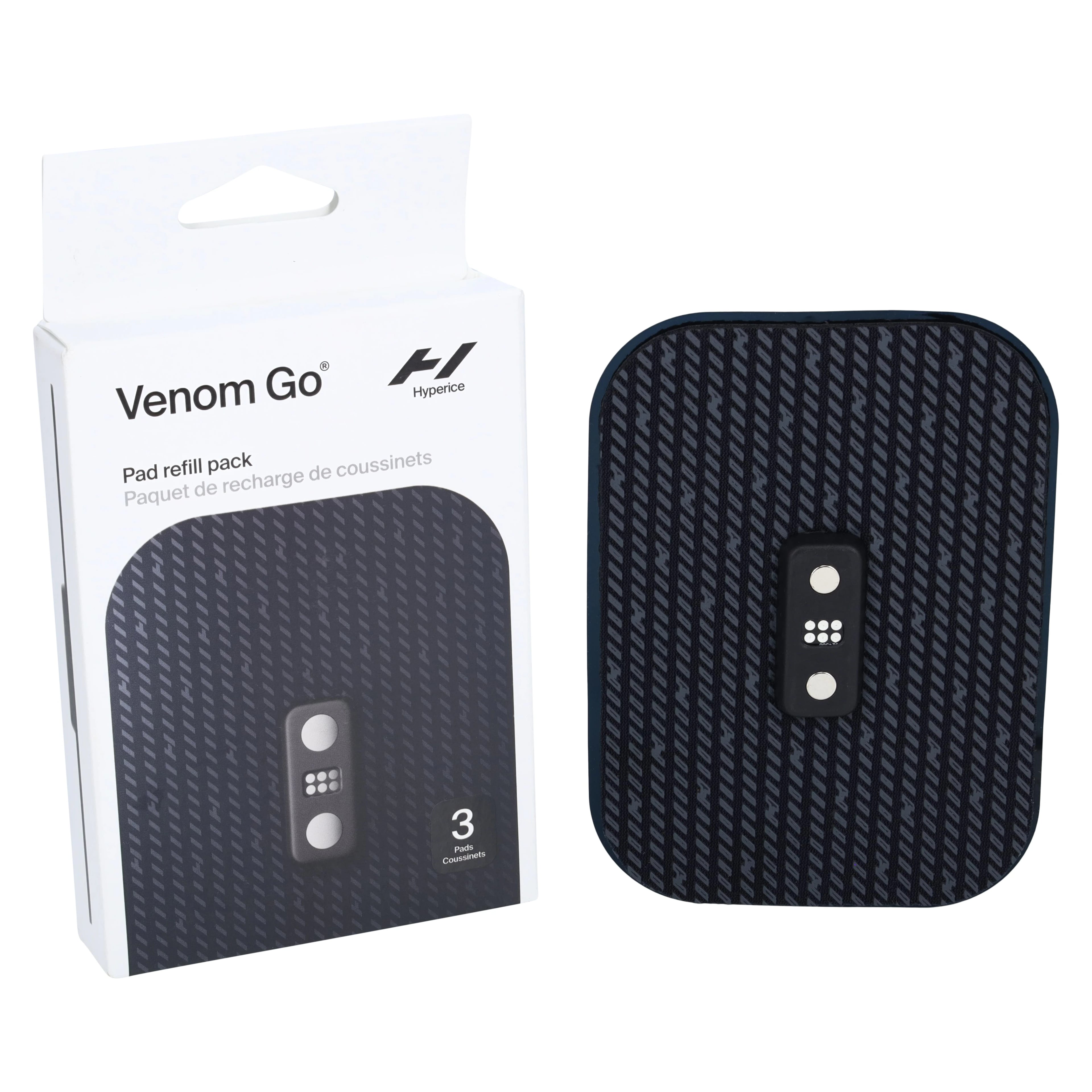 Hyperice Venom Go Replacement Pads, 3-Piece Set