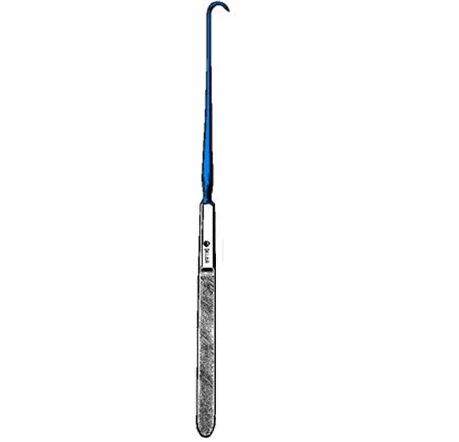 Sklar Blue Hook #1, Stainless Steel with Non-Conductive Nylon Coating, Reusable, Each