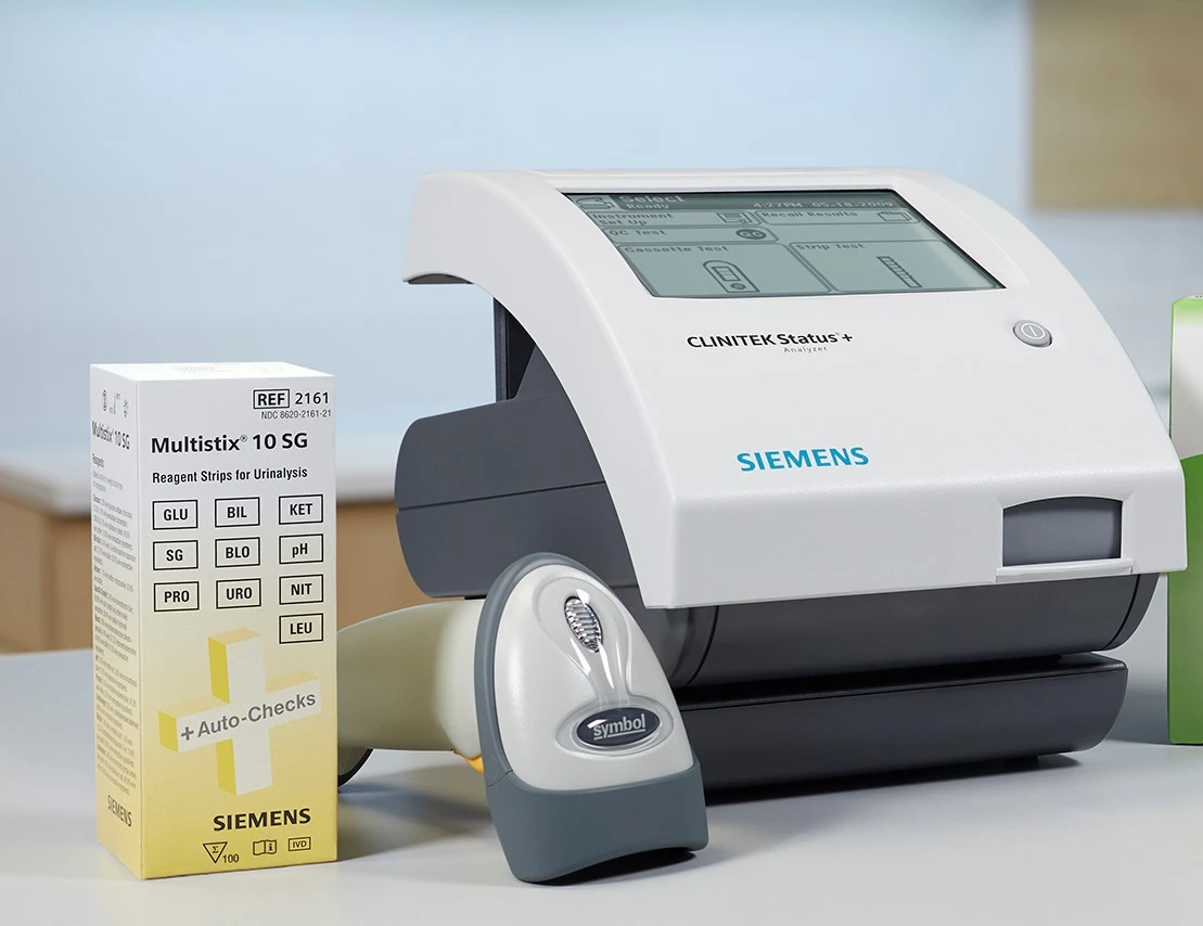 Siemens CLINITEK Status Connect Starter Kit with Microalbumin 2 and Multistix 10 SG Reagent Strips, Chek-Stix UA Diptube Liquid QC