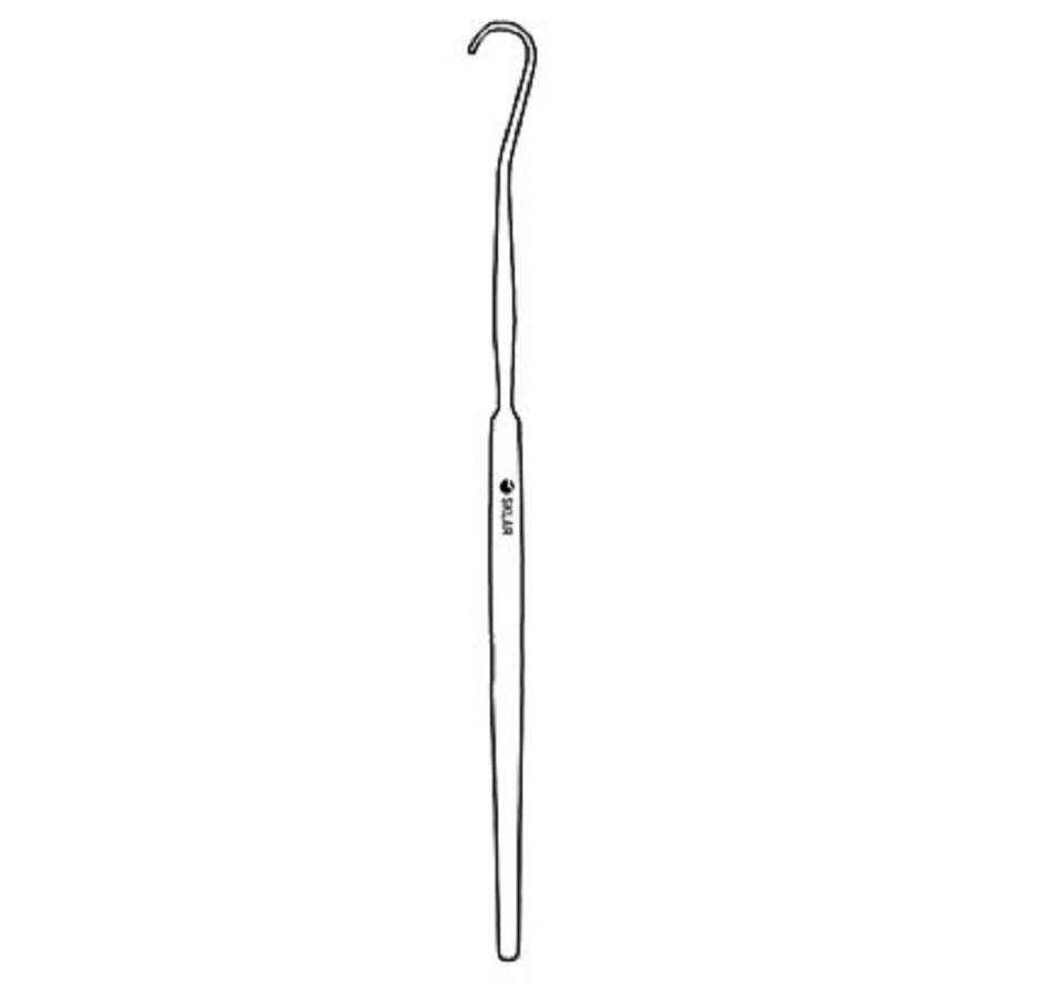 Sklar Instruments Smithwick Nerve Hook, Blunt, 10mm, 6.5", Stainless Steel, Non-Sterile, Reusable