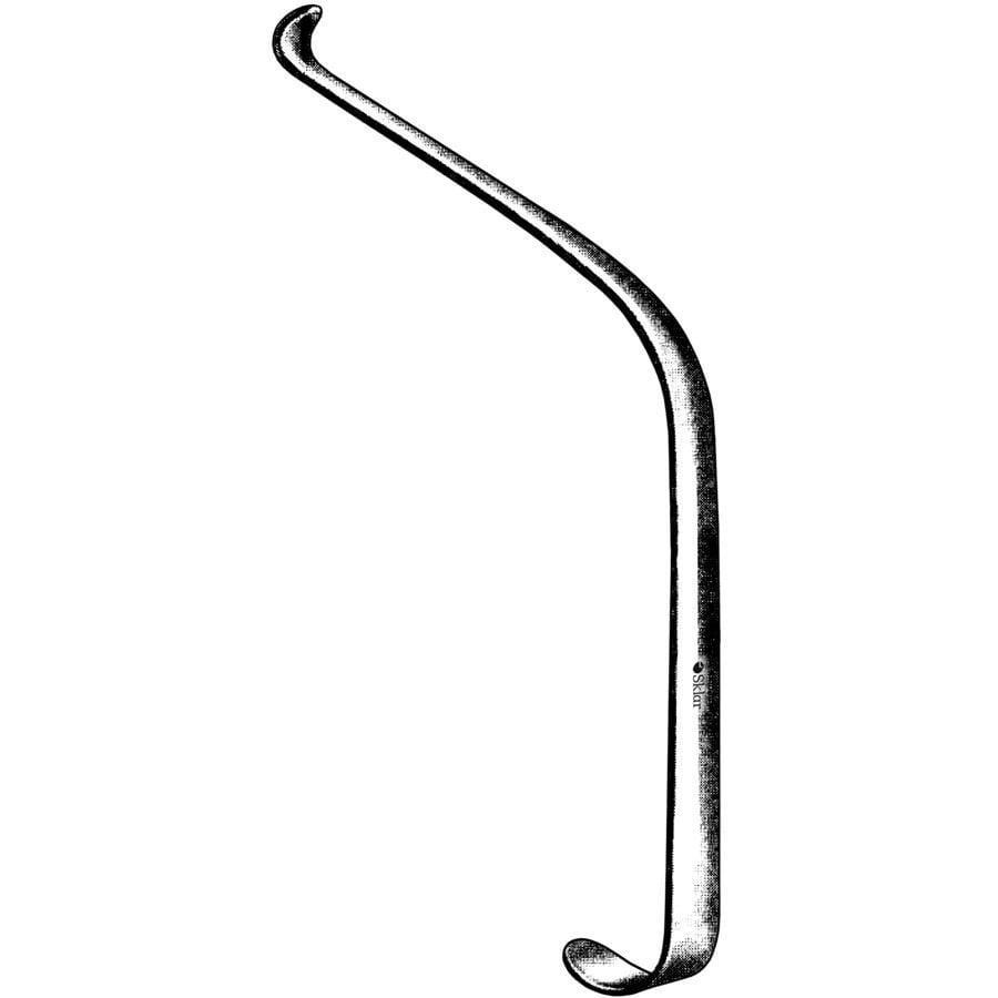 Obwegeser Channel Retractor, 6-1/2" (16.5 cm), 8mm Blunt, Stainless Steel, Each